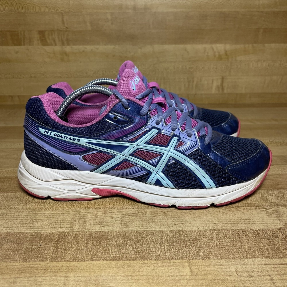 Asics Gel Contend 3 T5F9N Women's Multicolor Lace Up Sneakers Shoes Size 8